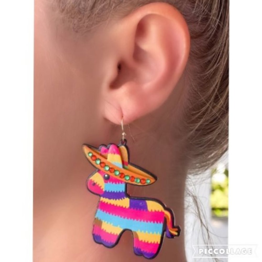 Piñata‎ Acrylic Earrings